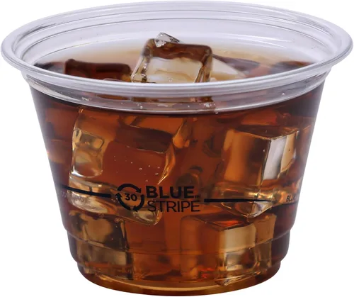 Vista 7 de Eco-Products BlueStripe - Vasos fríos reciclados, desechables, 9 onzas