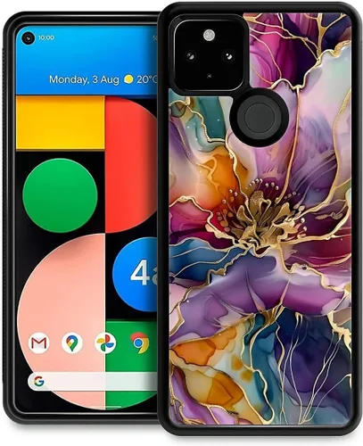 Vista 192 de Compatible con Google Pixel 4A 5G Mobile Case Creative Acrylic Back Panel Silicona Edge Case Slim Protección Especialmente para Google Pixel 4A 5G