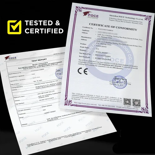 Vista 3 de Medical king Gafas de eclipse solar 2024 con certificación CE e ISO aprobadas 2024 para visión solar directa (paquete de 5)