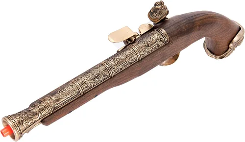 Vista 5 de Lancer Tactical HFC Flintlock Pirate CO2 Pistola Airsoft Oro