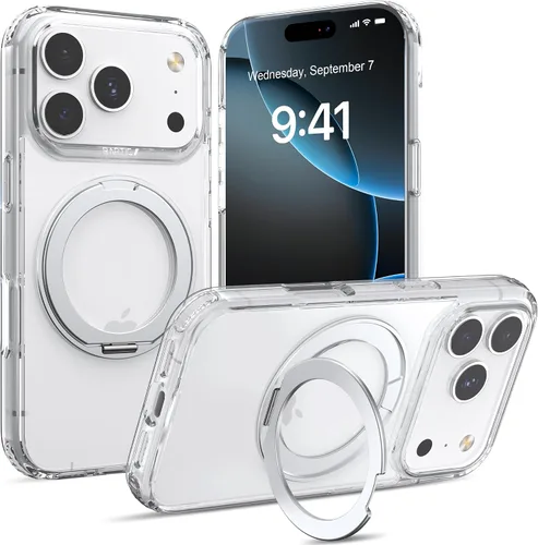 Vista 12 de RAPTIC Shield para iPhone 13 Pro, funda protectora transparente a prueba de golpes, prueba de caídas militares de 10 pies, marco de aluminio