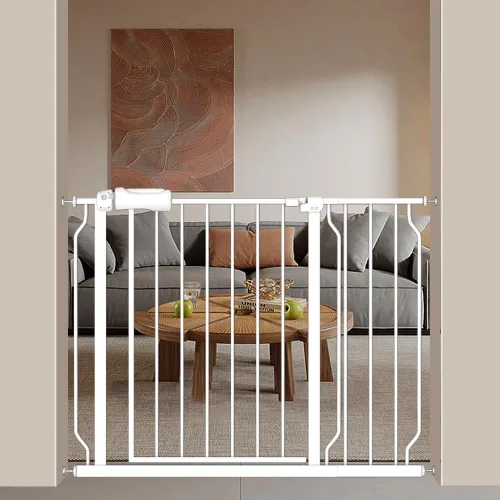 Vista 13 de Puerta extra ancha para bebé, 4.72 pulgadas, extensiones de paseo a través de la puerta del bebé, montaje a presión, cierre automático, puertas