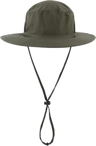 Vista 2 de LLmoway Sombrero de protección solar para niños de secado rápido ajustable de malla de ala ancha M