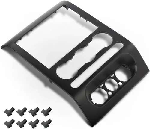 Vista 18 de GRAND ORANGE Cubierta de bisel del panel de instrumentos del tablero Compatible con Chevy Chevelle El Camino 1968 Sin aire Negro