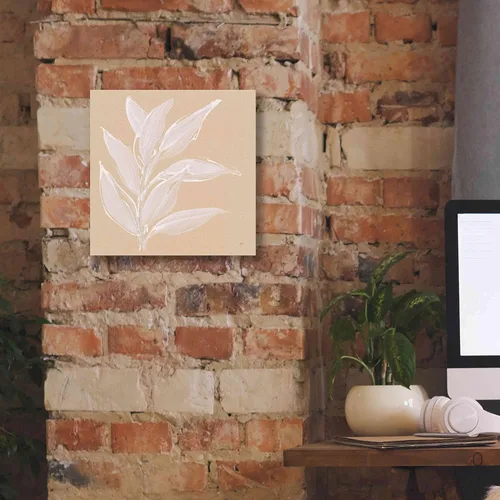 Vista 5 de Epic Graffiti 'Leaf Study II' por Chris Paschke, lienzo de arte de pared Giclée, 12 x 12 pulgadas