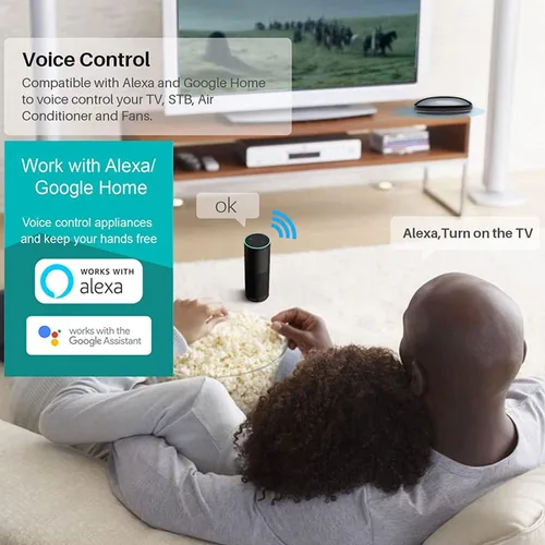 Vista 4 de FRANKEVER Paquete de 2 controles remotos inteligentes por infrarrojos, control remoto infrarrojo universal para TV, DVD, aire acondicionado STB