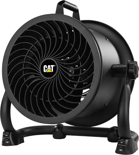 Vista 9 de CAT ventiladores - Ventilador de tambor de alta velocidad de 9" (Negro, 2 en 1): 940 CFM, 4 velocidades, cabezal giratorio de 360°, motor