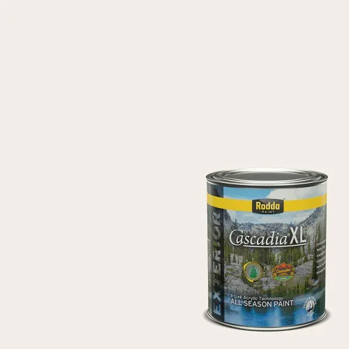 Vista 48 de Rodda Paint CASCADIA XL - Pintura e imprimación satinada para exteriores en uno, cuarto de galón, color blanco