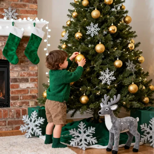 Vista 4 de Bolas de Navidad doradas para árbol de Navidad, 30 piezas de 60 mm, decoraciones de árbol de Navidad inastillables, bolas colgantes de 2.36