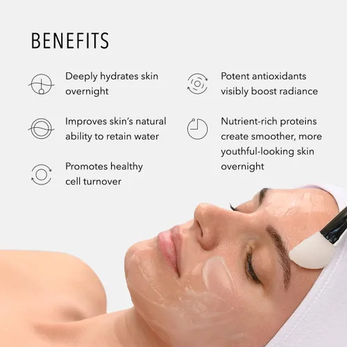 Vista 3 de HydroPeptide Hydro-Lock - Máscara para dormir, péptido real, hidrata e ilumina la piel, 2.5 onzas