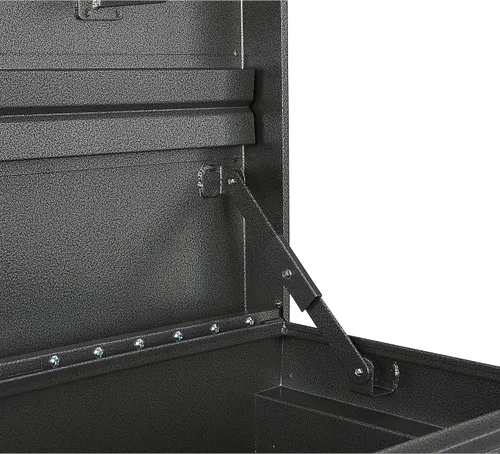 Vista 3 de Ironton Caja de sitio de trabajo de 36 pulgadas – Construcción de acero resistente con tapa bloqueable, cofre de almacenamiento de herramientas