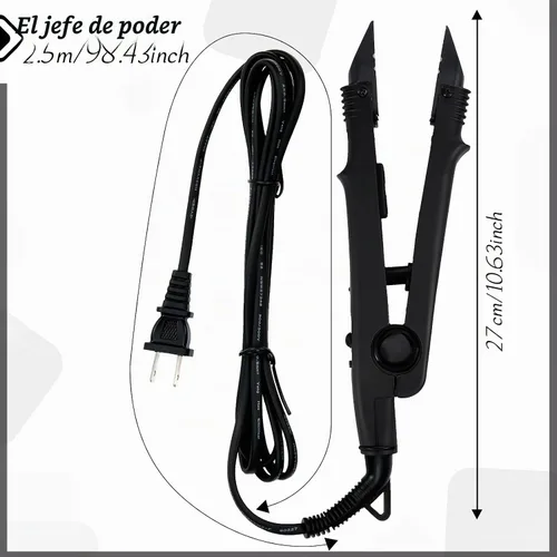 Vista 2 de Lothee Ktip Extensions Kit de herramientas para extensiones de cabello Negro
