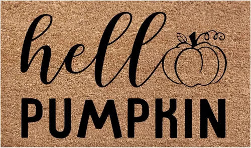 Vista 7 de Tapete decorativo de Halloween para puerta delantera, 23.6 x 15.7 pulgadas, murciélagos de Halloween, bruja, calabaza, entrada y calabaza, felpudo