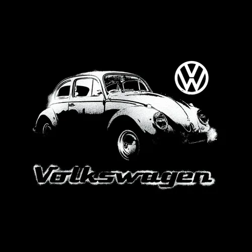 Vista 2 de Volkswagen Beetle Spray Paint with Logo Men's Sweatshirt