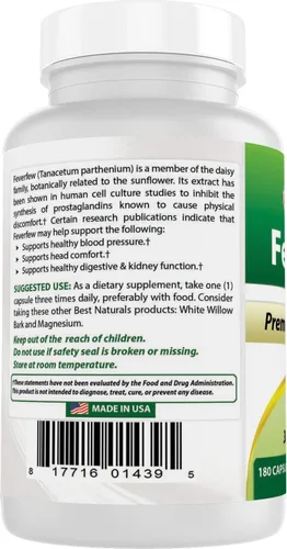 Vista 8 de Best Naturals matricaria 380 mg 180 Cápsulas