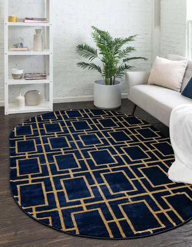 Vista 69 de Marilyn Monroe Glam Collection - Alfombra decorativa (2' x 3' 1" Rectángulo Negro y Oro)