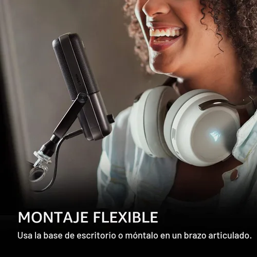 Vista 7 de Elgato Wave:1 - Micrófono de condensador USB cardioide premium para transmisión, juegos, oficina en casa, software mezclador gratuito, complementos