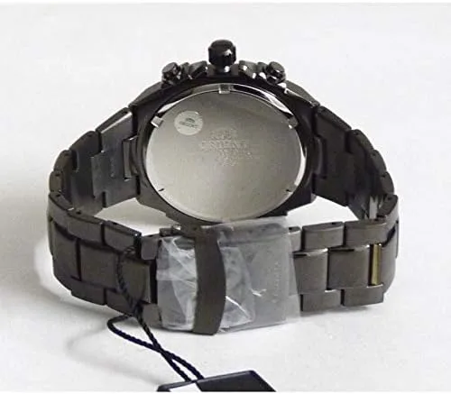 Vista 4 de Orient FTV00007B0 - Reloj cronógrafo de cuarzo con correa de acero inoxidable para hombre