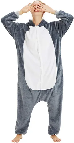 Vista 5 de Très Chic Mailanda Animal Pajamas for Women Men Adult Onesie Unisex Sleepwear Halloween Cosplay Costume