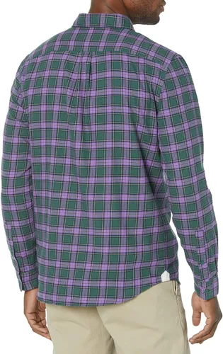 Vista 2 de Lacoste Camisa con estampado de cuadros de ajuste regular para hombre