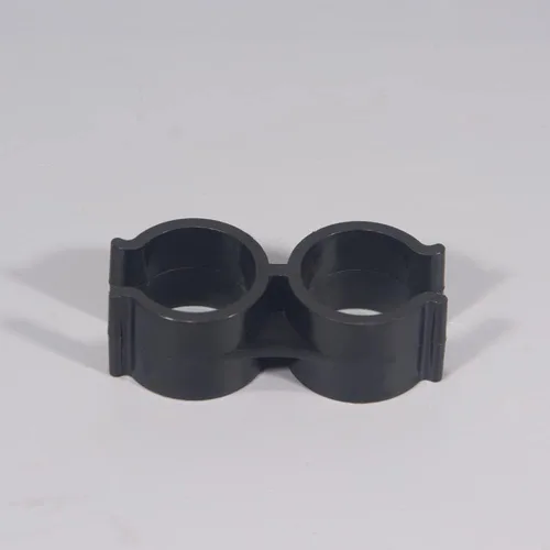 Vista 5 de Abrazadera de tubo doble SCRTB 10 piezas conexión de abrazadera de tubería, conector de poste de estante, abrazaderas de tubo de doble puerto