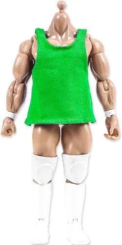 Vista 4 de Juego de 5 camisetas musculares para figuras de acción de lucha libre, Blanco