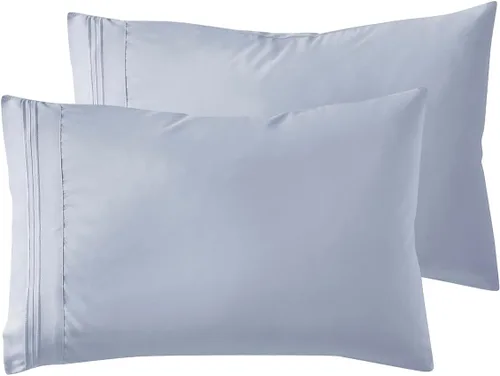 Vista 31 de Nestl - Juego de 2 fundas de almohada de microfibra azul playa tamaño Queen, 20 x 30 pulgadas