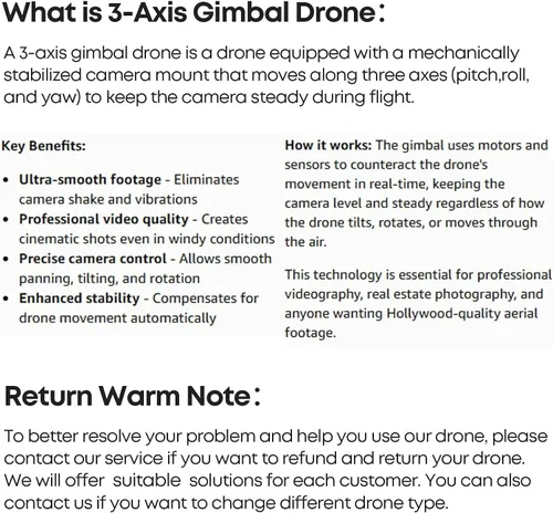 Vista 9 de Bwine Drones F7MINI 4K (RC3) con cámara para adultos, foto 8K video 4K, RC con pantalla de 1080P, transmisión de 20000 pies, vuelo de 64 minutos