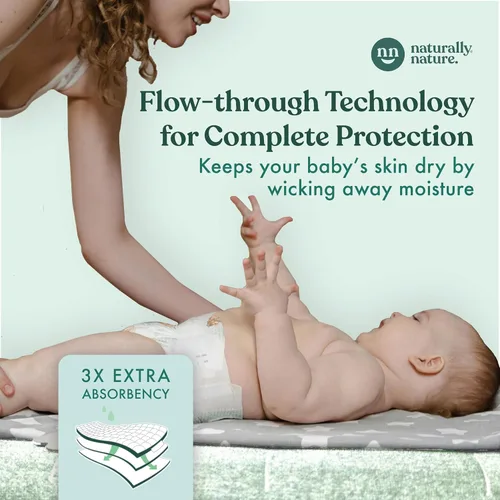Vista 8 de Naturally Nature Almohadillas elevadoras de pañales con protección contra fugas durante la noche, para mojadores pesados, forros de pañales