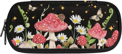 Vista 33 de DISNIMO Estuche organizador de lápices de caballo negro de gran capacidad para niñas, adultos, mujeres, axolotl con cremallera, estuche estético