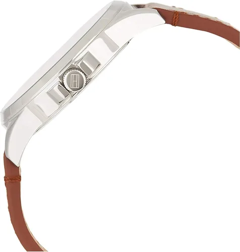 Vista 4 de Tommy Hilfiger 1791614 - Reloj de pulsera para hombre (acero inoxidable, correa de piel), color marrón
