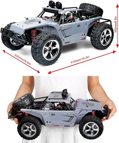 Vista 2 de Coche RC a escala 1:12 Desert Buggy de alta velocidad 30 MPH+4x4 Autos de carreras rápidas RTR Racing 4WD Energía eléctrica 2.4 GHz Radio Control