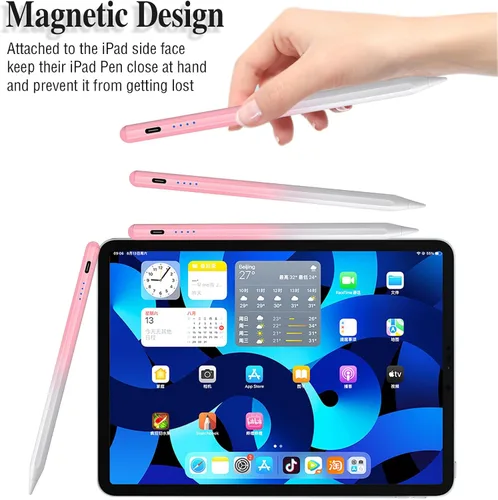 Vista 5 de Estilists - Bolígrafos para pantallas táctiles, bolígrafos magnéticos activos recargables, lápiz capacitivo universal para tableta, lápiz