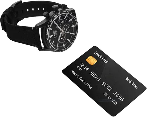 Vista 5 de SEIKO Reloj analógico de cuarzo para hombre con correa de nailon SSB417P1, negro, correa, Negro -, Correa