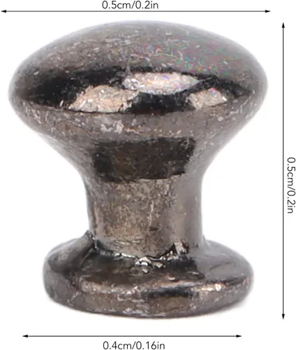 Vista 7 de Pomos para manija de puerta de casa de muñecas, 8 piezas a escala 1:12 a prueba de óxido, mango de metal para casa de muñecas, accesorios para casa