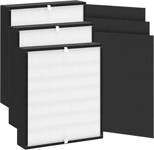 Vista 9 de Paquete de 2 filtros de repuesto BF35 compatibles con BF35 para purificador BreatheSmart Classic, 2 filtros 2 en 1 + 2 prefiltros de carbono