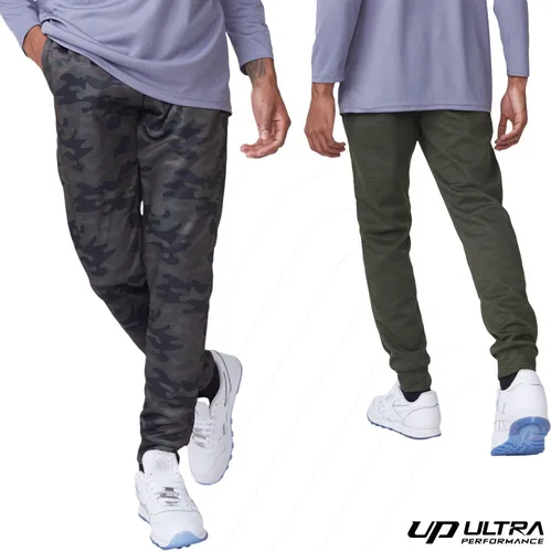 Vista 3 de Ultra Performance 3 Pack Mens Joggers Mens Athletic Sweatpants with Pockets for Men, Small - 3X