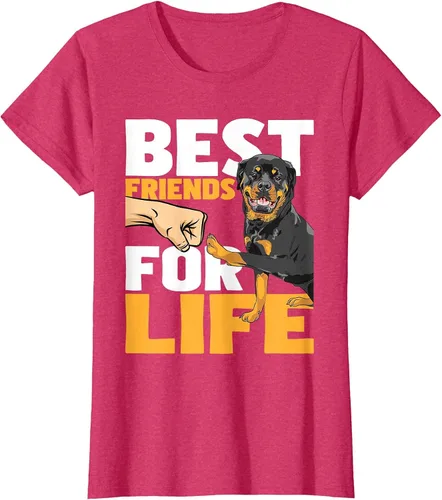 Vista 48 de Best Friends for Life - Rottweiler Animal Dog Lover Breeder T-Shirt