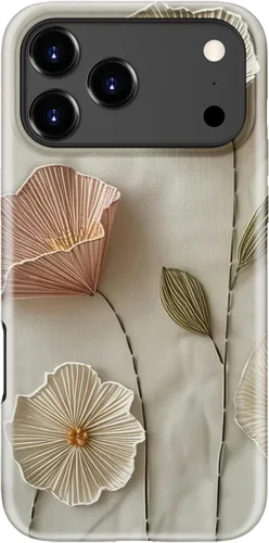 Vista 56 de Funda para iPhone 12 Mini, compatible con carga inalámbrica, protección de doble capa con elegante diseño de flores silvestres, silicona suave +