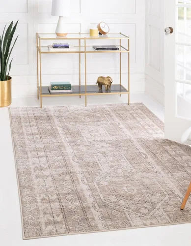 Vista 23 de Unique Loom Portland Collection - Alfombra de área (2 pies 2 pulgadas x 3 pies 1 pulgada, rectangular, marfil / gris)