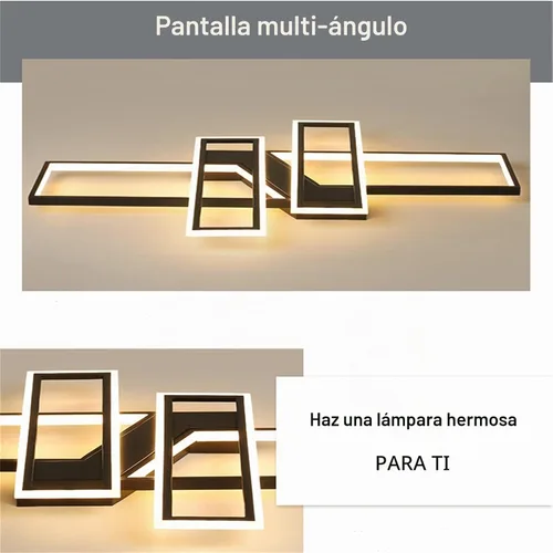 Vista 8 de SMG Sala de estar llevada moderna de la luz de techo, lámparas de cocina de Negro