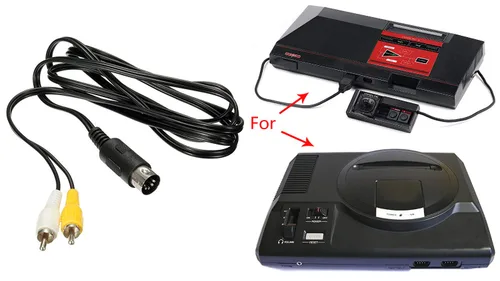 Vista 4 de WiCareYo AV Audio Video Composite TV Cable for Genesis 1 Mega Drive Master System