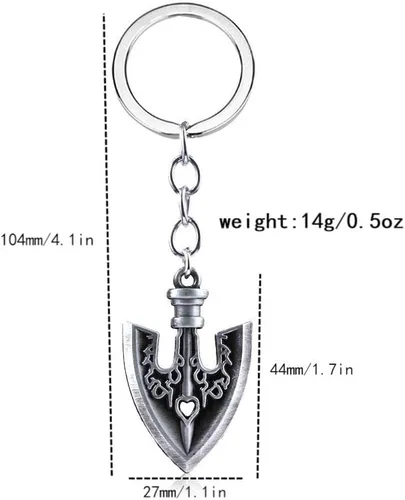 Vista 2 de FunBoat JJBA JoJo - Llavero de flecha Jotaro Joseph Josuke Cosplay Anime Charm Regalos para niños, niñas, adolescentes, mujeres y hombres