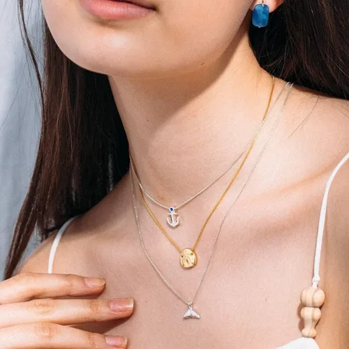 Vista 4 de Alex and Ani Path of Symbols Collar ajustable para mujer colgante de ancla plata de ley de 48 a 177in