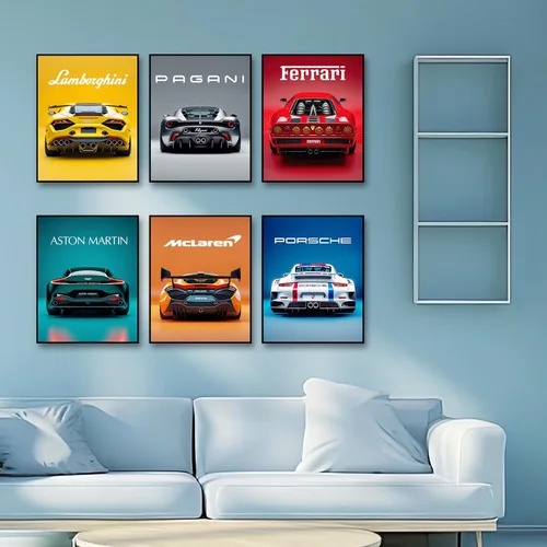 Vista 2 de Pera Print Pósters de Coches Superdeportivos Póster de Superdeportivo Póster de Coche Deportivo Póster de Coche de Carreras Pósters de Cueva