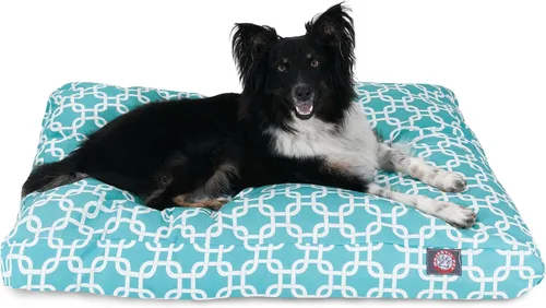 Vista 19 de Majestic Pet Cama para perro de espuma viscoelástica triturada, pequeña con funda extraíble lavable, cama ortopédica rectangular para perros, cama