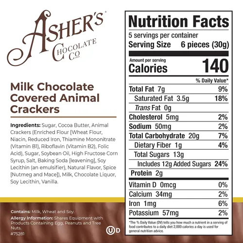 Vista 2 de Asher's Chocolates, Galletas gourmet de animales cubiertas de chocolate, pequeños lotes de chocolate kosher, propiedad familiar desde 1892