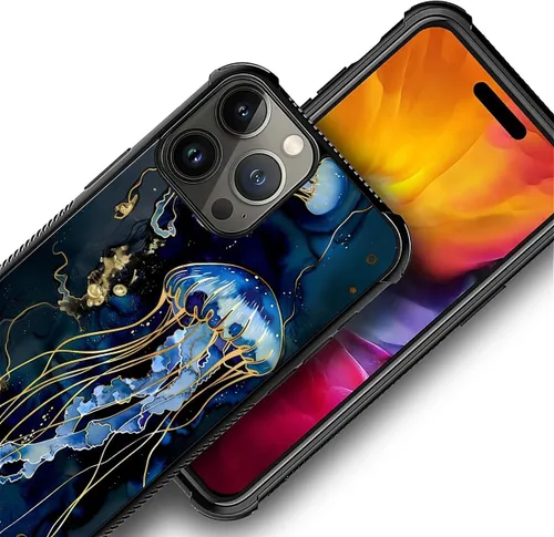 Vista 367 de Funda compatible con iPhone 15, diseño de elefantes africanos, diseño increíble a prueba de golpes, antiarañazos, carcasa trasera de policarbonato
