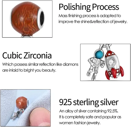 Vista 212 de KUNSIR Los abalorios se adaptan a pulseras Pandora para mujer, plata de ley 925, cuentas colgantes de joyería para niñas, dijes de feliz cumpleaños