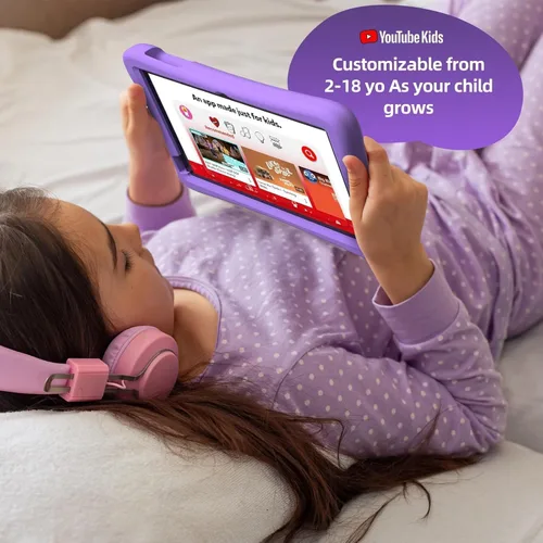Vista 7 de plimpton Tablet infantil mejorada 2026, tableta Android 15 de 10 pulgadas para niños con funda incluida, Octa-Core, Google Kids Space, control